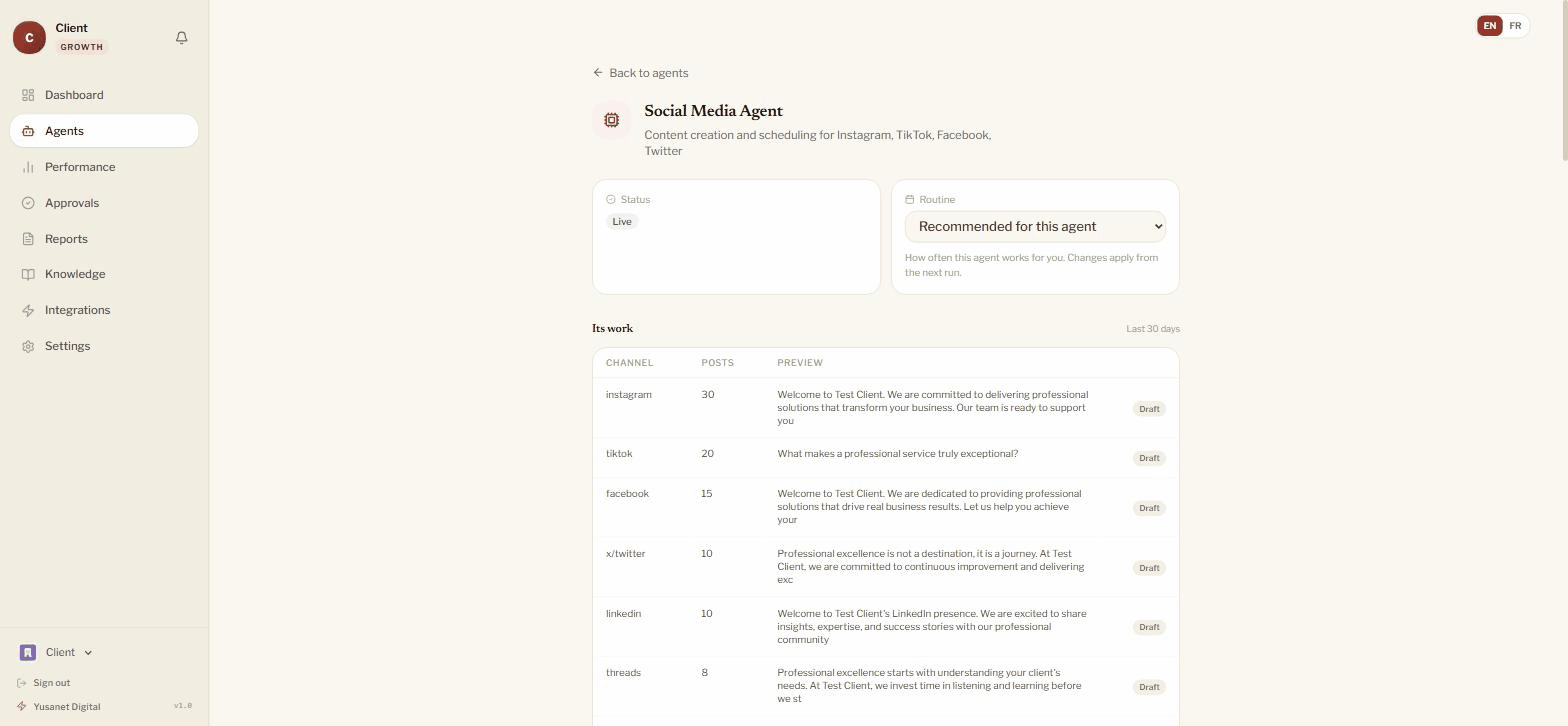 Social Media Dashboard